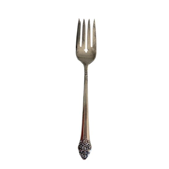 Rogers 1881 Oneida Ltd 1948 Salad Fork Plantation Pattern 6 1/2"  Silverplate - Picture 1 of 7